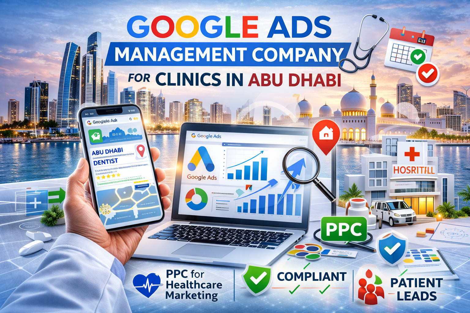 Google Ads Management Company for Clinics in Abu Dhabi